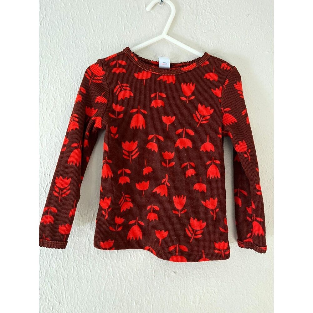 Thermal Tshirt; long sleeved; Waffle Knit Tulip pattern